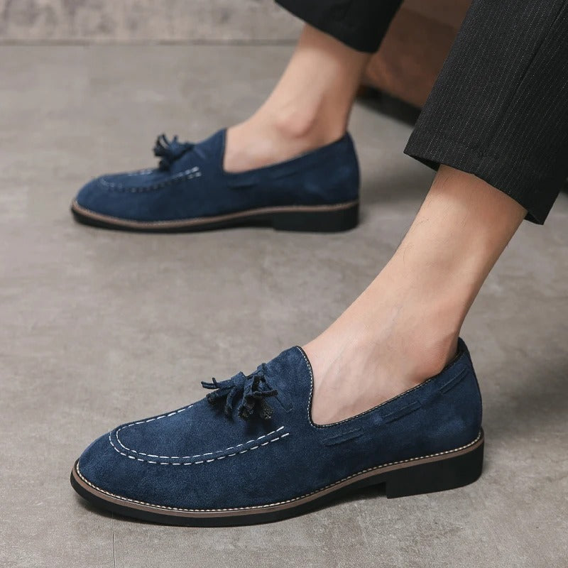 Klassischi Leichti Wildleder Loafer Mit Quaste für Herren | Ideal für alle Jahreszeiten