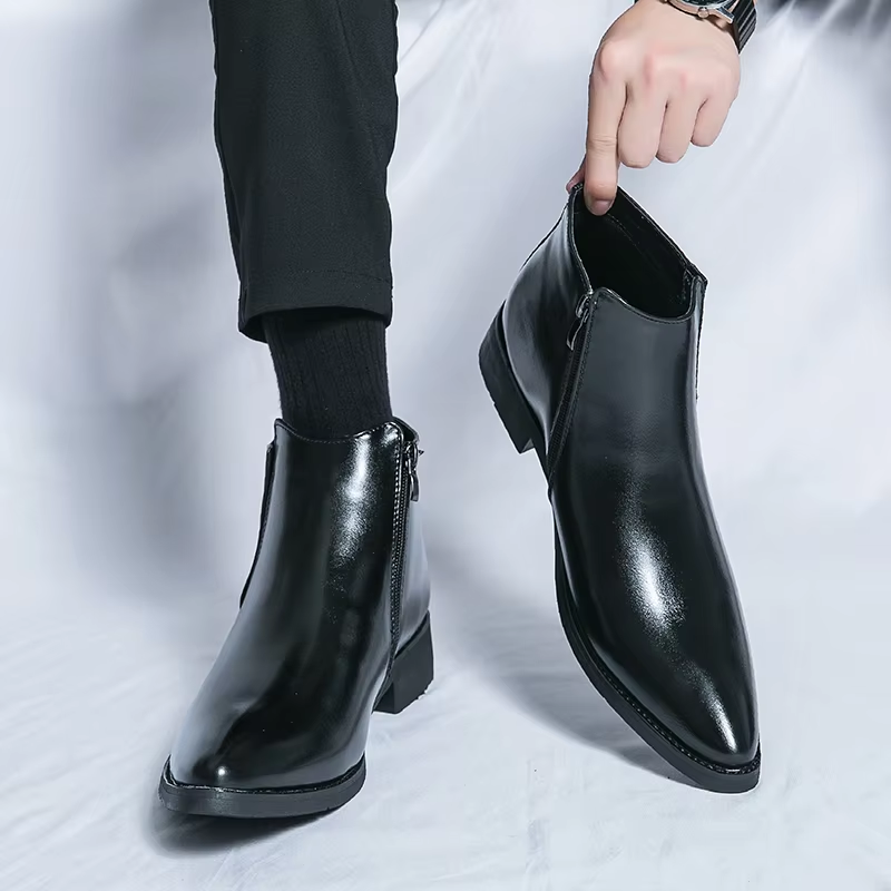 Stylischi Formelli Stiefelette Us Veganes Leder für Herren | Ideal für alle Jahreszeiten