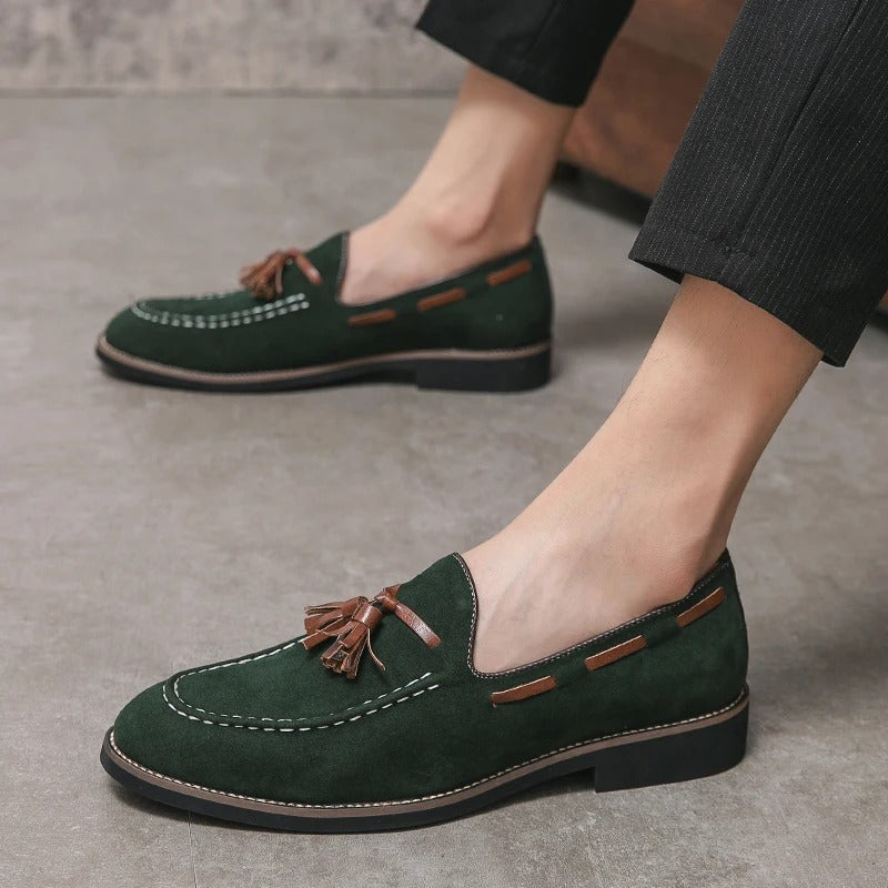 Klassischi Leichti Wildleder Loafer Mit Quaste für Herren | Ideal für alle Jahreszeiten