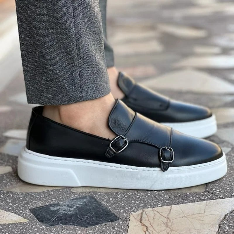 Klassischer Loafer Us Veganes Leder Mit Schnalle für Herren | Ideal für alle Jahreszeiten