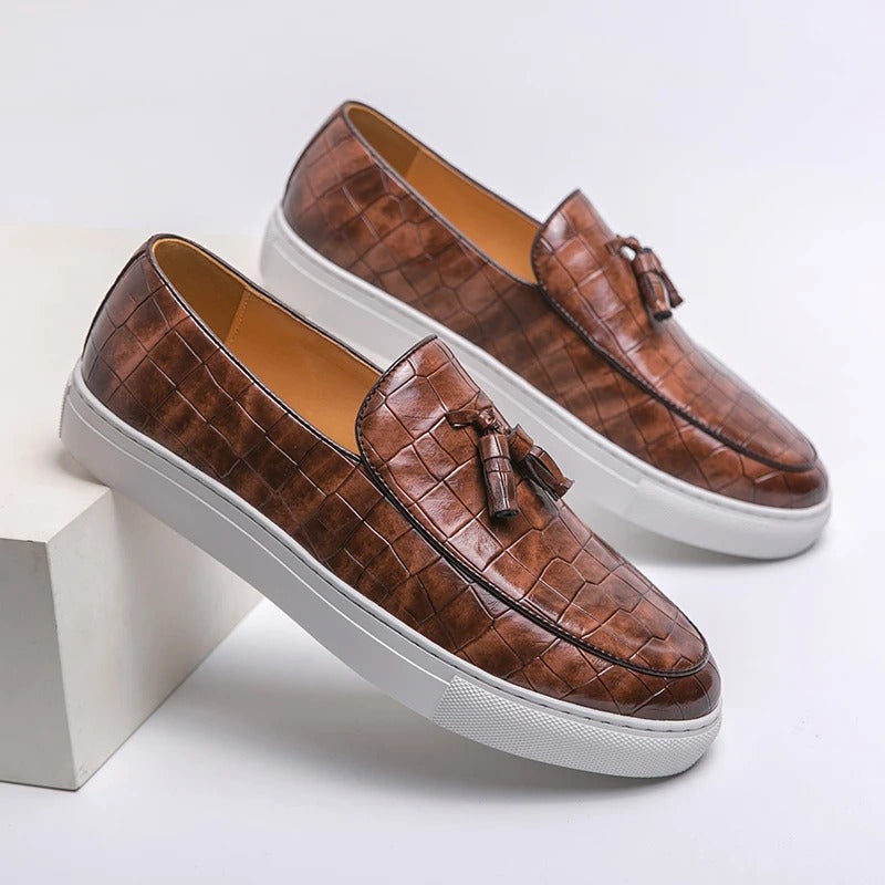 Eleganter Loafer Us Veganes Leder Mit Quaste für Herren | Ideal für alle Jahreszeiten