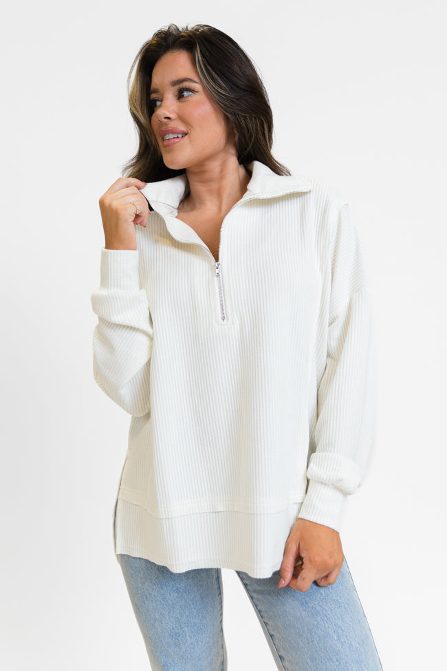 Bequems Wärms Halber Reissverschluss Strick Pullover für Damen | Ideal für alle Jahreszeiten