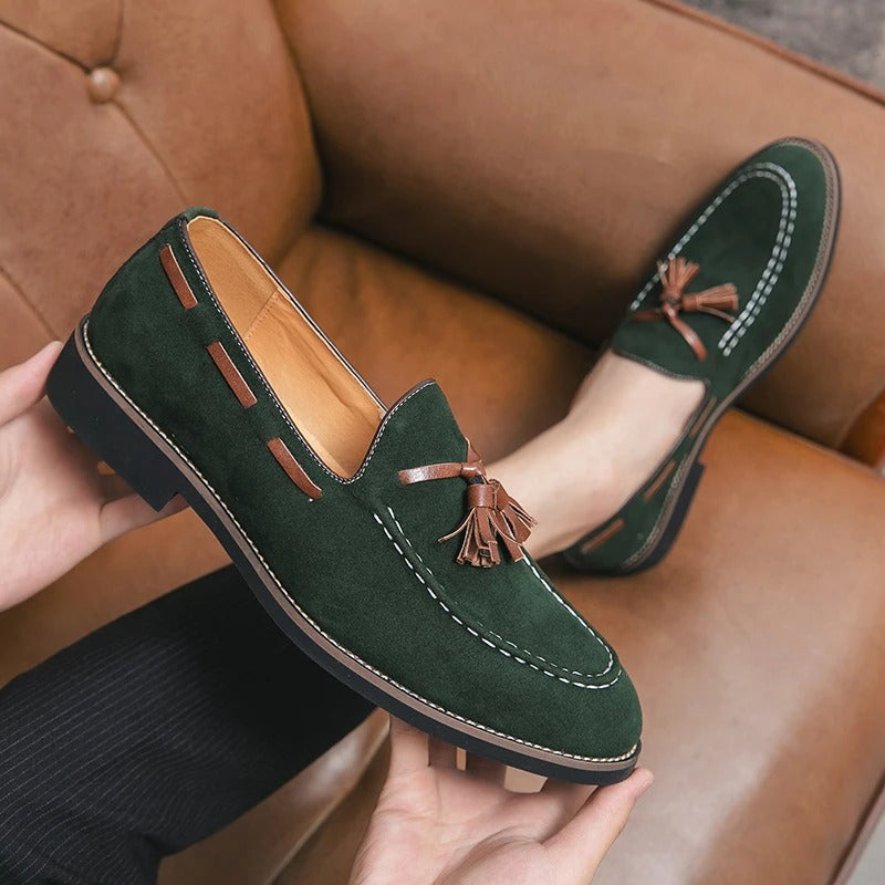 Klassischi Leichti Wildleder Loafer Mit Quaste für Herren | Ideal für alle Jahreszeiten