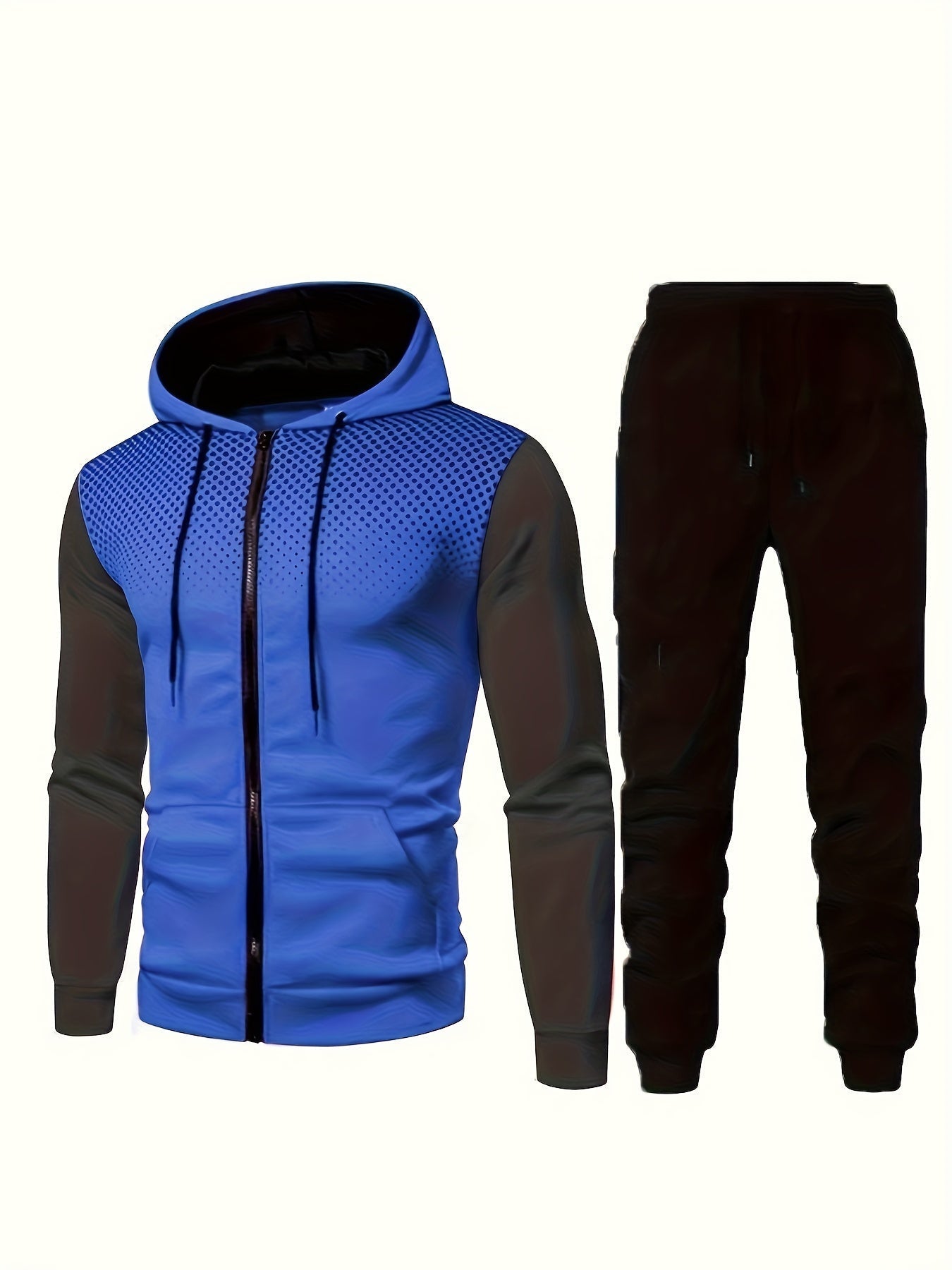 Klassischi Passform Kapuzenpullover Mit Jogginghose Trainingsanzug für  Herren | Ideal für Sommer