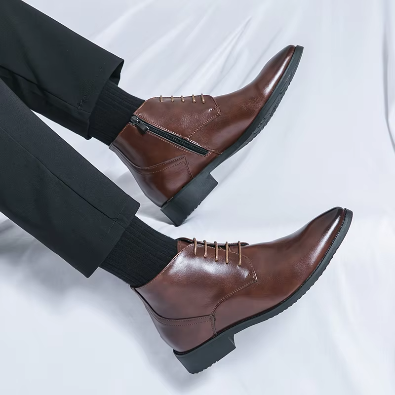 Stylischi Formelli Stiefelette Us Veganes Leder für Herren | Ideal für alle Jahreszeiten