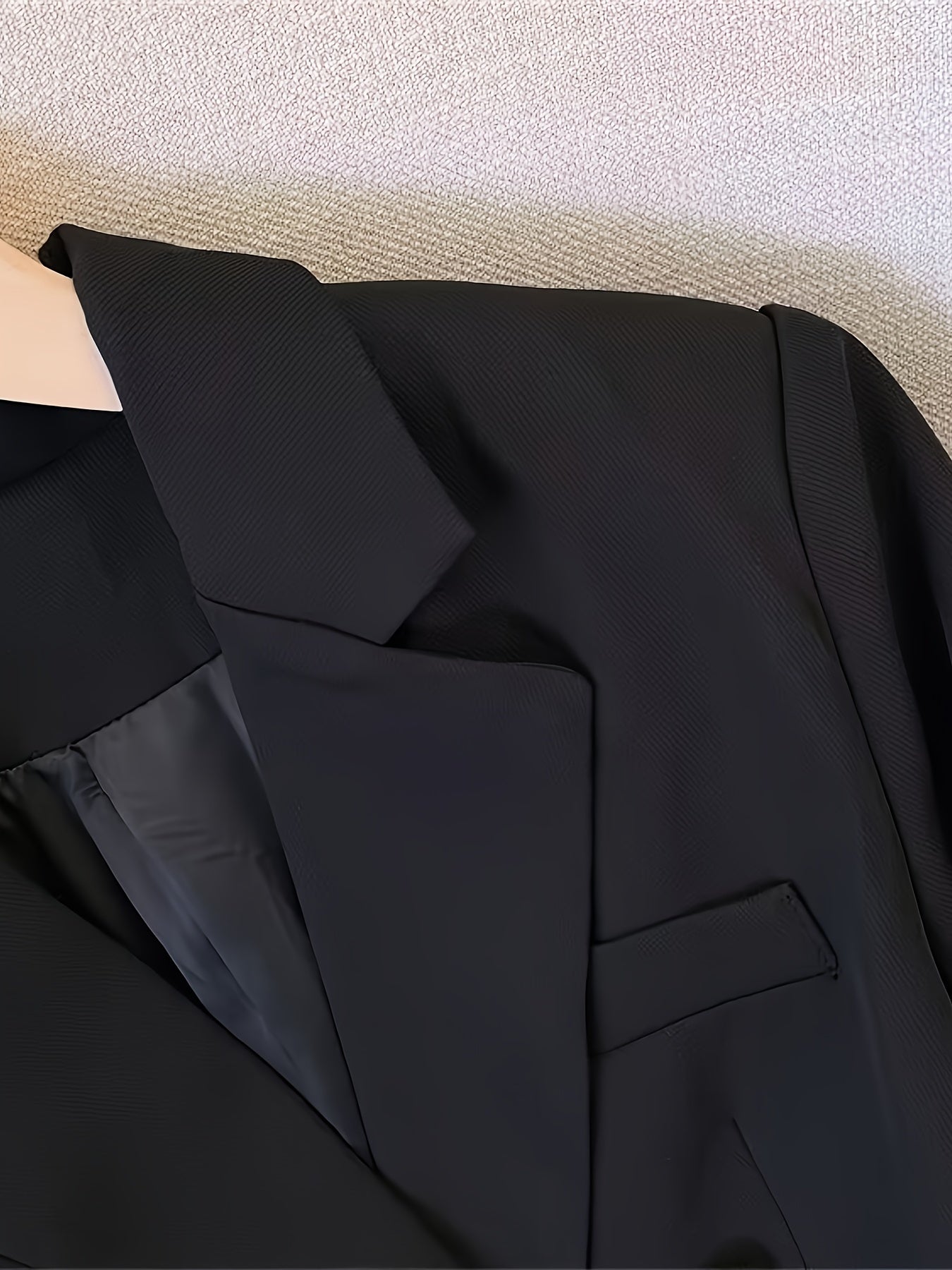 Chic Offenes Front Doppelknopf Reverskragen Blazer Für Damen | Perfekt für lässige Tage