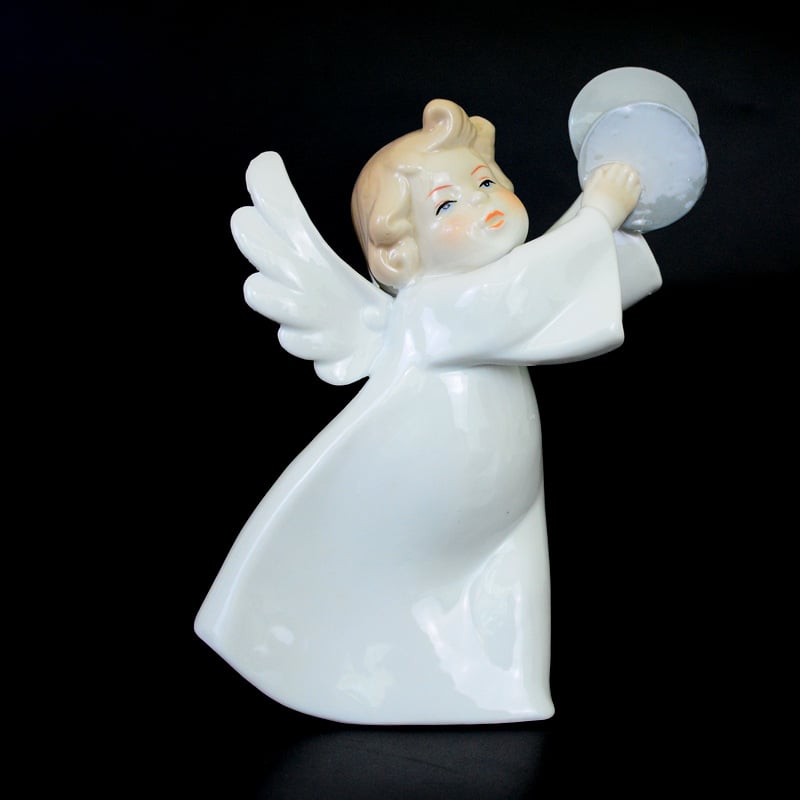 AngelCraft – Porzellan Engel Statue, Zart & Künstlerisch, Ideal für Geschenke oder Wohnkultur