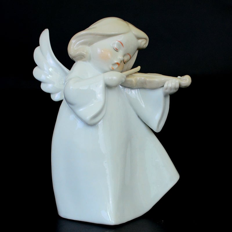 AngelCraft – Porzellan Engel Statue, Zart & Künstlerisch, Ideal für Geschenke oder Wohnkultur