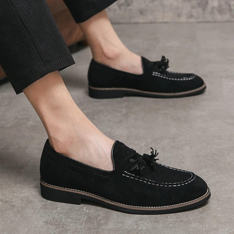 Klassischi Leichti Wildleder Loafer Mit Quaste für Herren | Ideal für alle Jahreszeiten