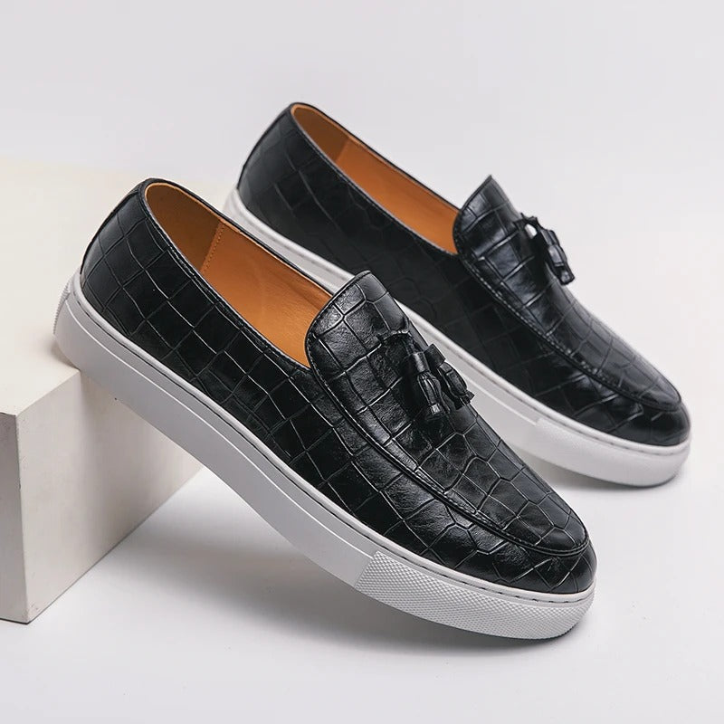 Eleganter Loafer Us Veganes Leder Mit Quaste für Herren | Ideal für alle Jahreszeiten