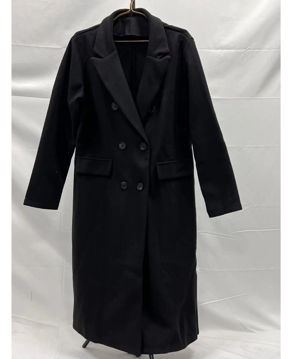 Eleganter Taillierter Doppelchnopf Langer Trenchcoat für Damen | Ideal für alle Jahreszeiten