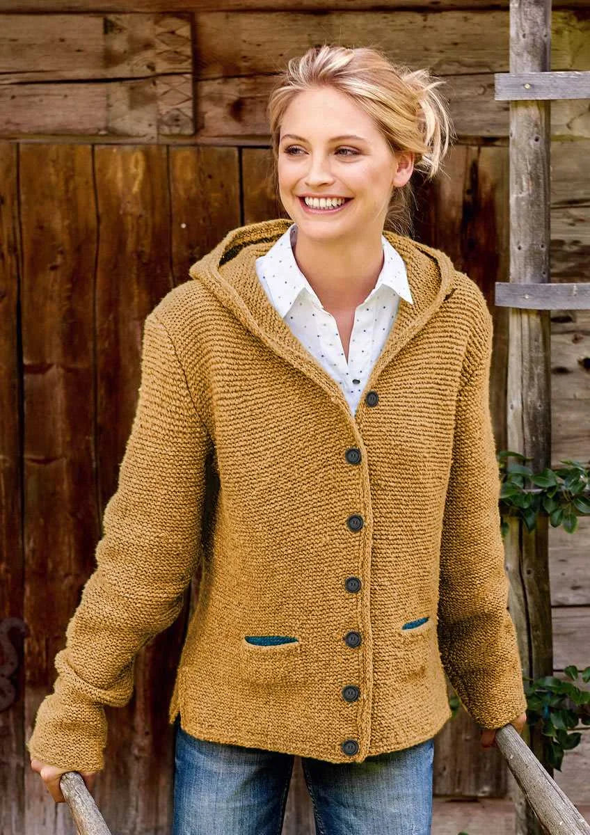 Klassischi Strickjacke Mit Kapuze Und Tasche für Damen | Ideal für alle Jahreszeiten