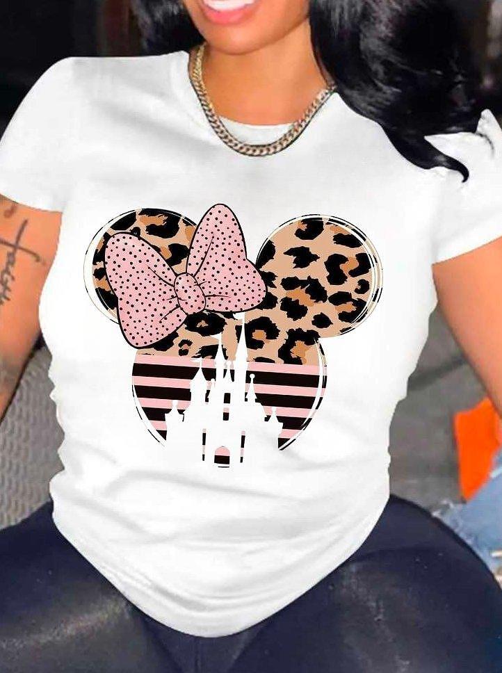 Schicki Mickey Leopardmuster T-Shirt für Damen | Ideal für alle Jahreszeiten