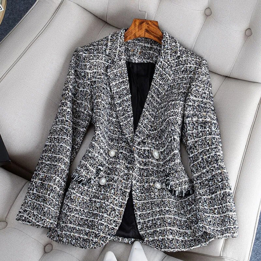 Stylischer Strukturierter Business Blazer Mit Knöpfen für Damen | Ideal für alle Jahreszeiten