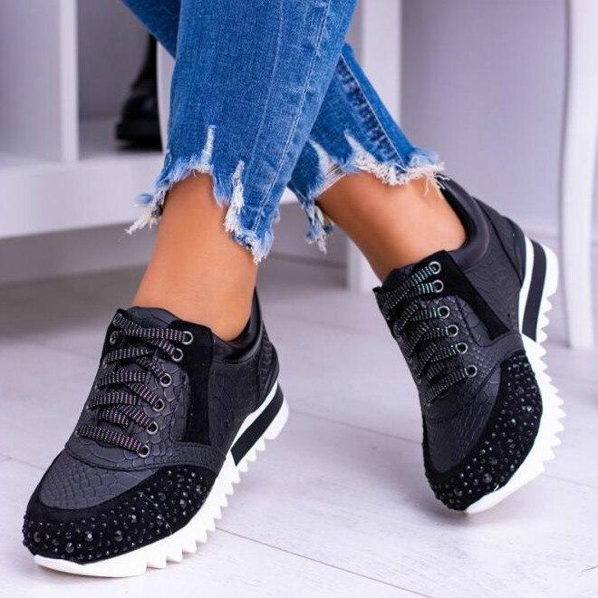 Trendig Schnür-Mesh-Sneaker mit Perlendesign für Damen | Ideal für jede Jahreszeit