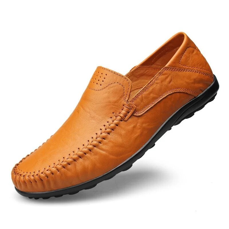 Atmigsaktiv Veganes Leder Loafer Mit Naht-Design für Herren | Perfekt für legere Tage