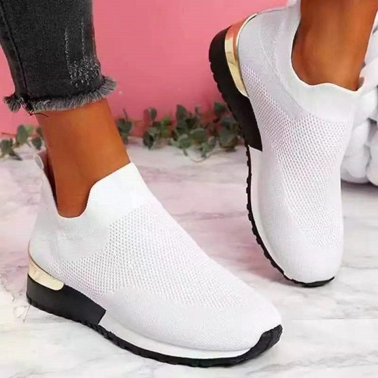 Legeri Colorblock Slip Strick Schuhe für Damen | Ideal für jede Jahreszeit