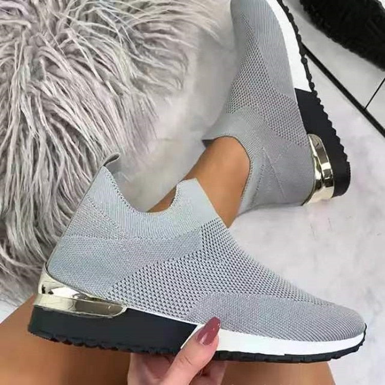 Legeri Colorblock Slip Strick Schuhe für Damen | Ideal für jede Jahreszeit