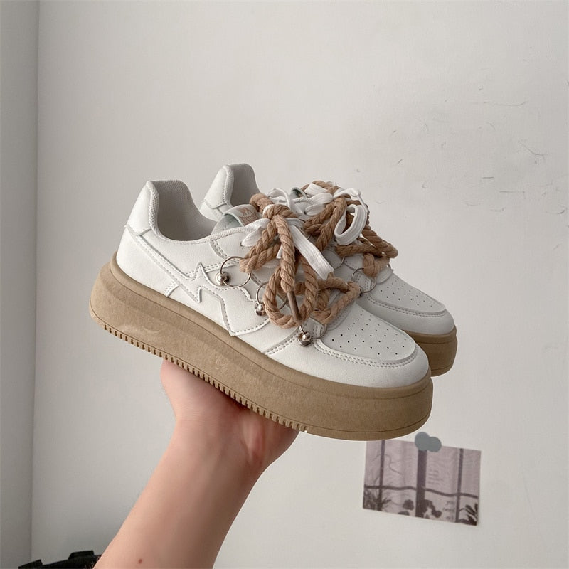 Atmigs Plattform-Sneakers Mit Dicker Sohle für Damen | Ideal für alle Jahreszeiten