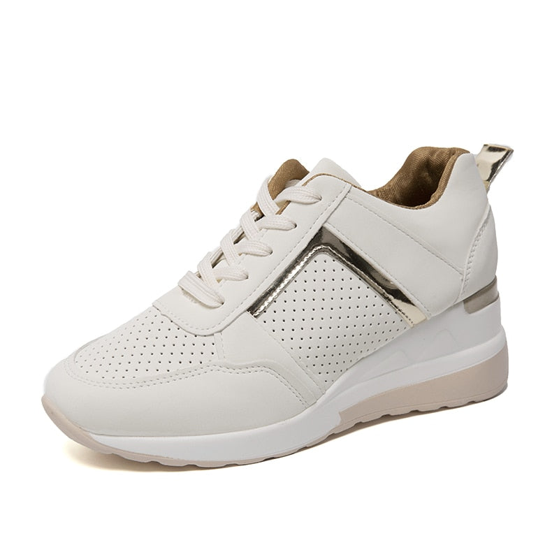 Atmigs Plateau Sneakers Mit Schnüer für Damen | Ideal für alle Jahreszeiten