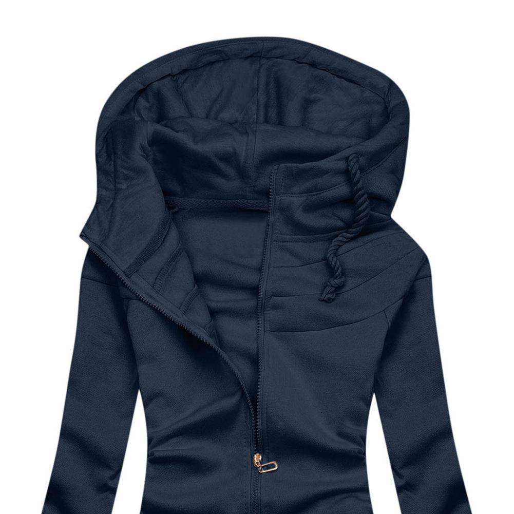 Schlanke Passform Zip-Up Hoodie Für Damen | Ideal für den Winter