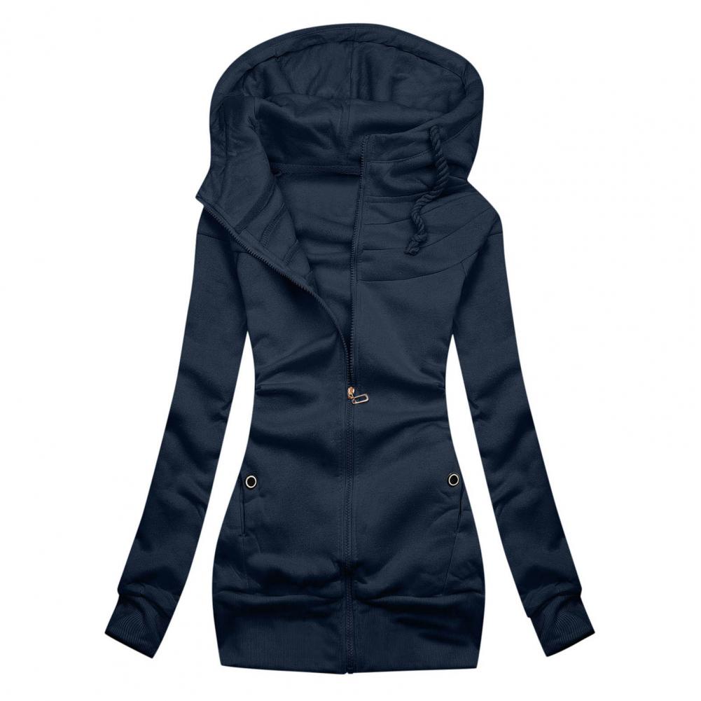 Schlanke Passform Zip-Up Hoodie Für Damen | Ideal für den Winter