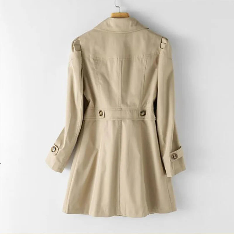 Eleganter Mittellanger Trenchcoat für Damen | Ideal für alle Jahreszeiten