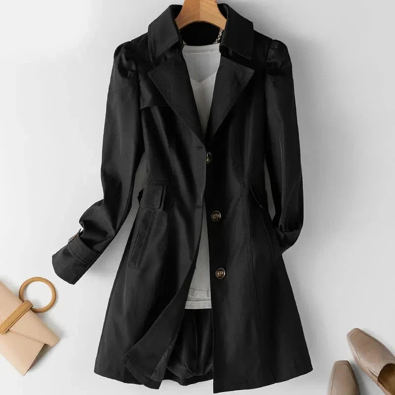 Eleganter Mittellanger Trenchcoat für Damen | Ideal für alle Jahreszeiten