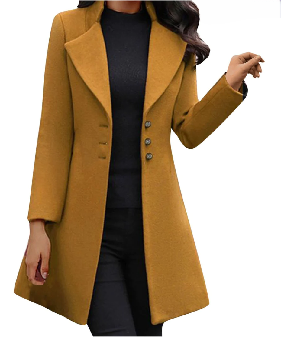 Eleganter Einreihiger Trenchcoat für Damen | Ideal für alle Jahreszeiten