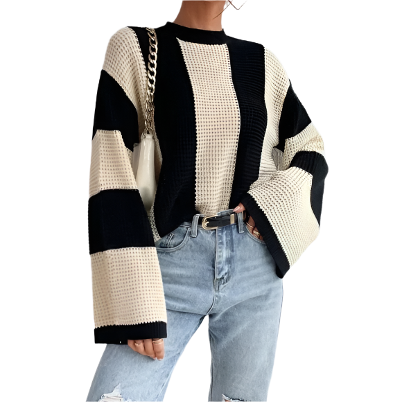 Gestreifter Pullover für Damen | Ideal für Herbst/Winter