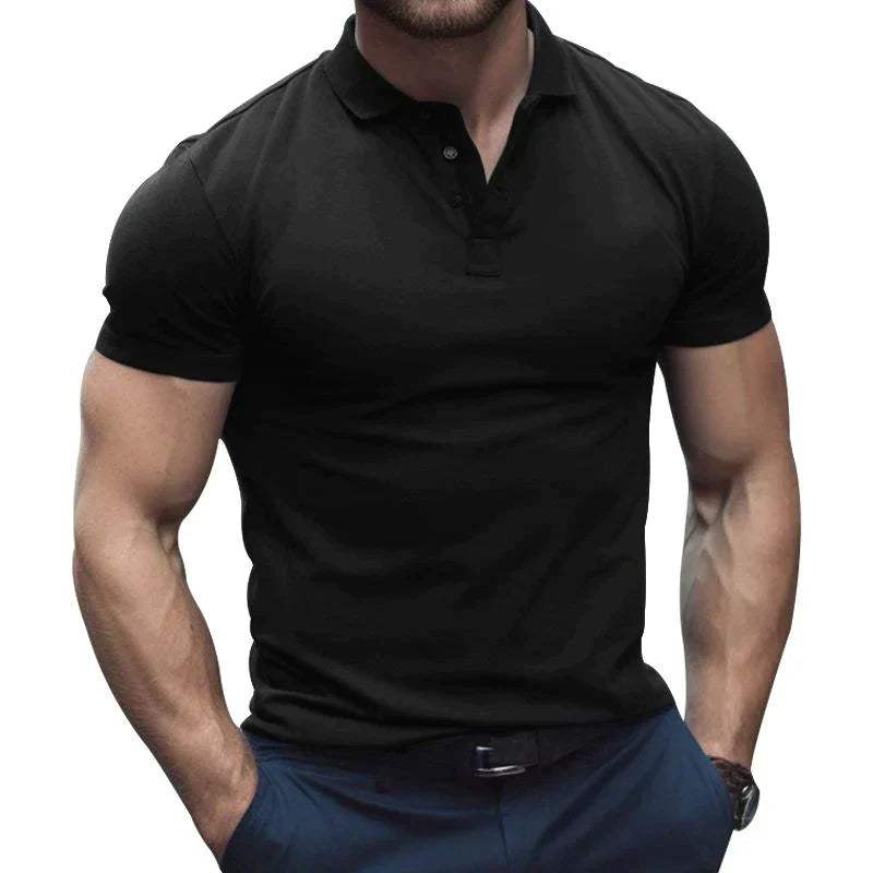 Klassisch Uni Kurzarm Polo Shirt für Herren | Ideal für Sommer