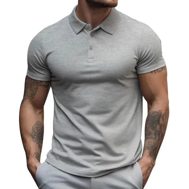 Klassisch Uni Kurzarm Polo Shirt für Herren | Ideal für Sommer