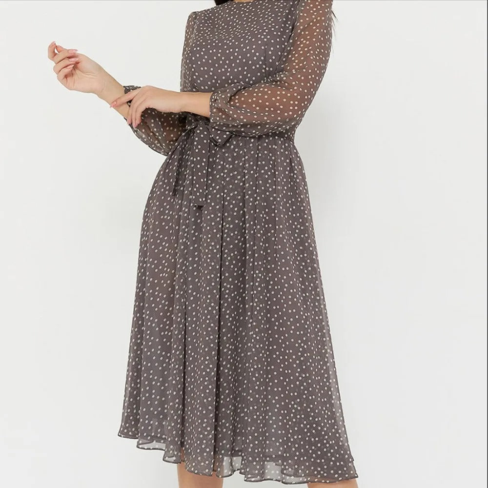 Punktmuster Vintage Kleid für Damen | Ideal für den Sommer